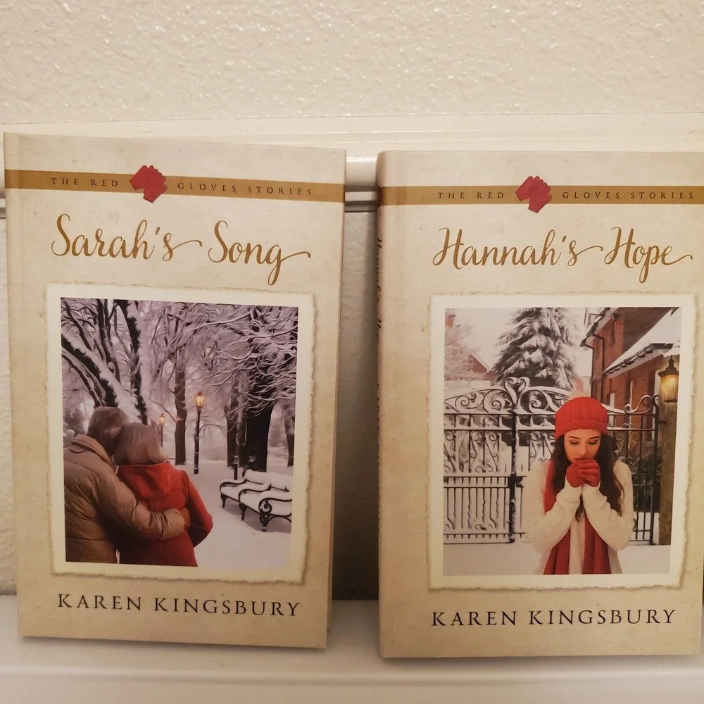 Karen Kingsbury Red Gloves Stories 3 Books Sarahs Song Hannahs Hope Gideons Gift